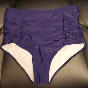 💙4/$20 Ruched High Waisted Bikini Bottoms